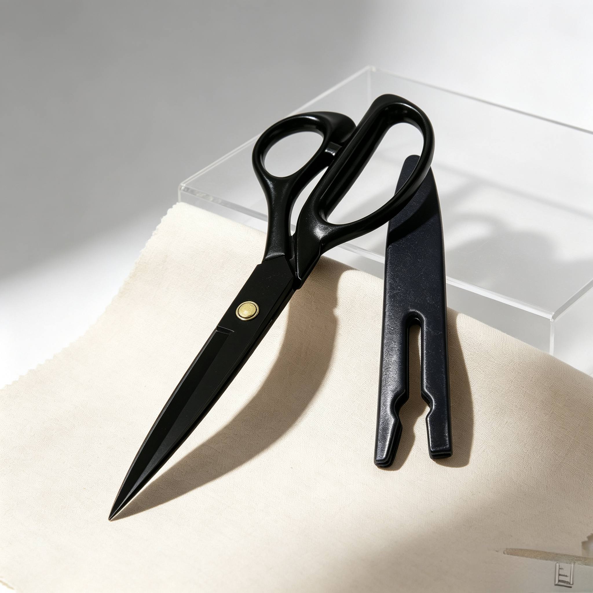 TEMU 검은색 손잡이 탄소강 날카로운 고하중 재단사 가위, 천 및 가죽 공예용, 인체공학적 손잡이, 재봉, 다듬기, 사무용으로 이상적, 완벽한 크리스마스 선물, 재봉 용품 액세서리, 재봉용품, 재봉용품 액세서리