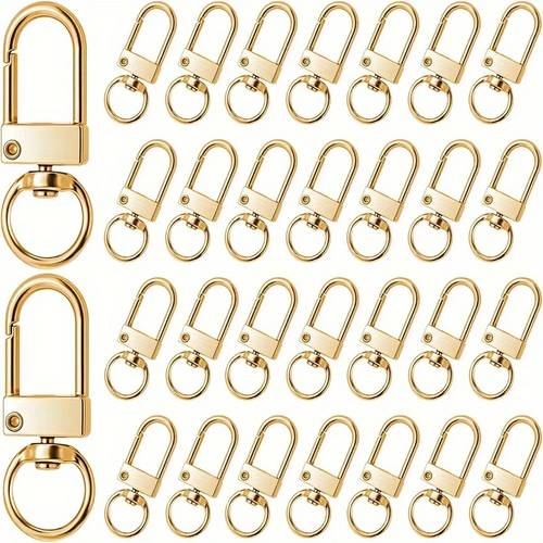 30pcs alloy lobster clasps with 360 swivel durable metal hooks for keychains backpacks additions mechanism resistant multi purpose craft supplies for makers