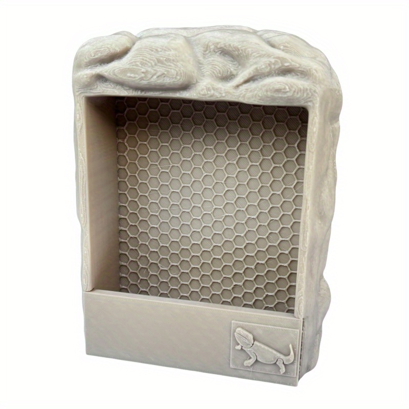 Natural Habitat Feeding Box Decoration for Lizards, Geckos, Chameleons And Other Reptiles And Amphibians