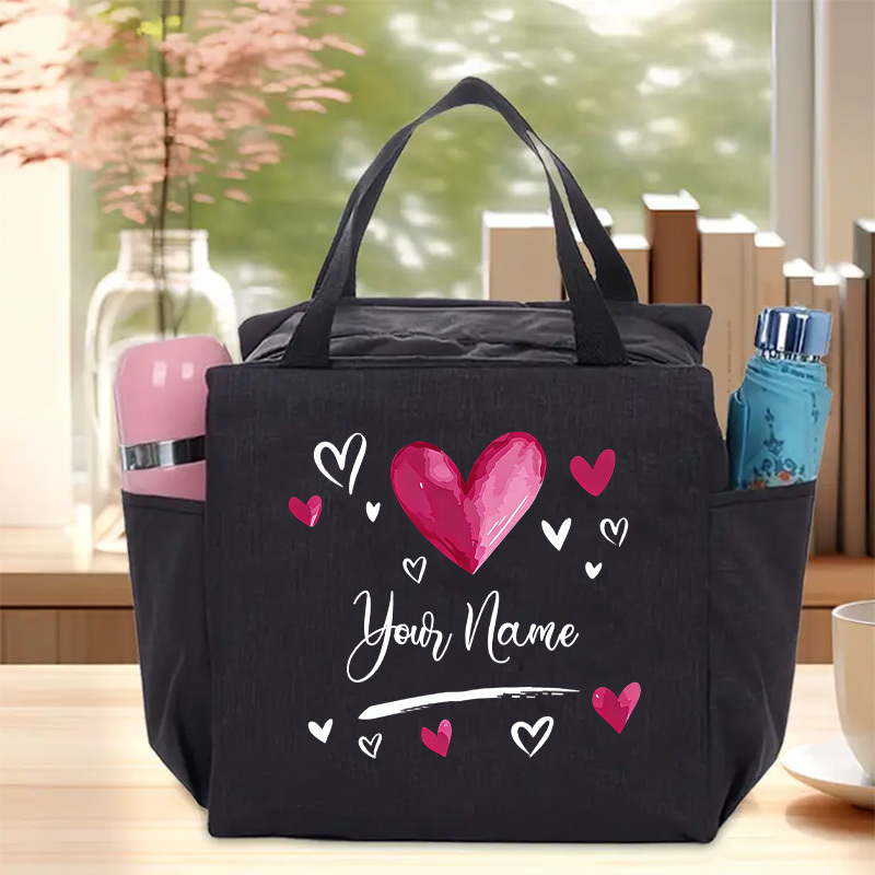 TEMU [women's Handbag] 2026 Pattern Custom Handbag, Large Capacity, Student Back-to-school Bag, Office Commute Shoulder Bag, Office Women's Shopping