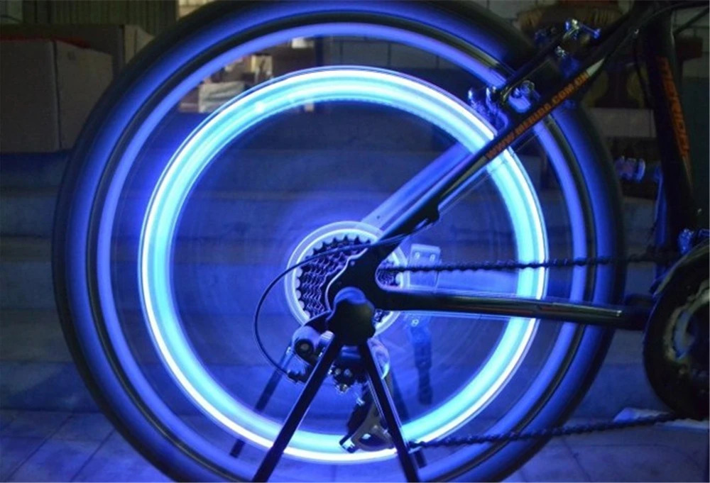 10 piezas luces de rueda para bicicleta y coche, luces neón ultrabrillantes para radios, luz de seguridad para ciclismo nocturno para motocicletas, niños y adultos, accesorios automotrices Detalles del producto 1
