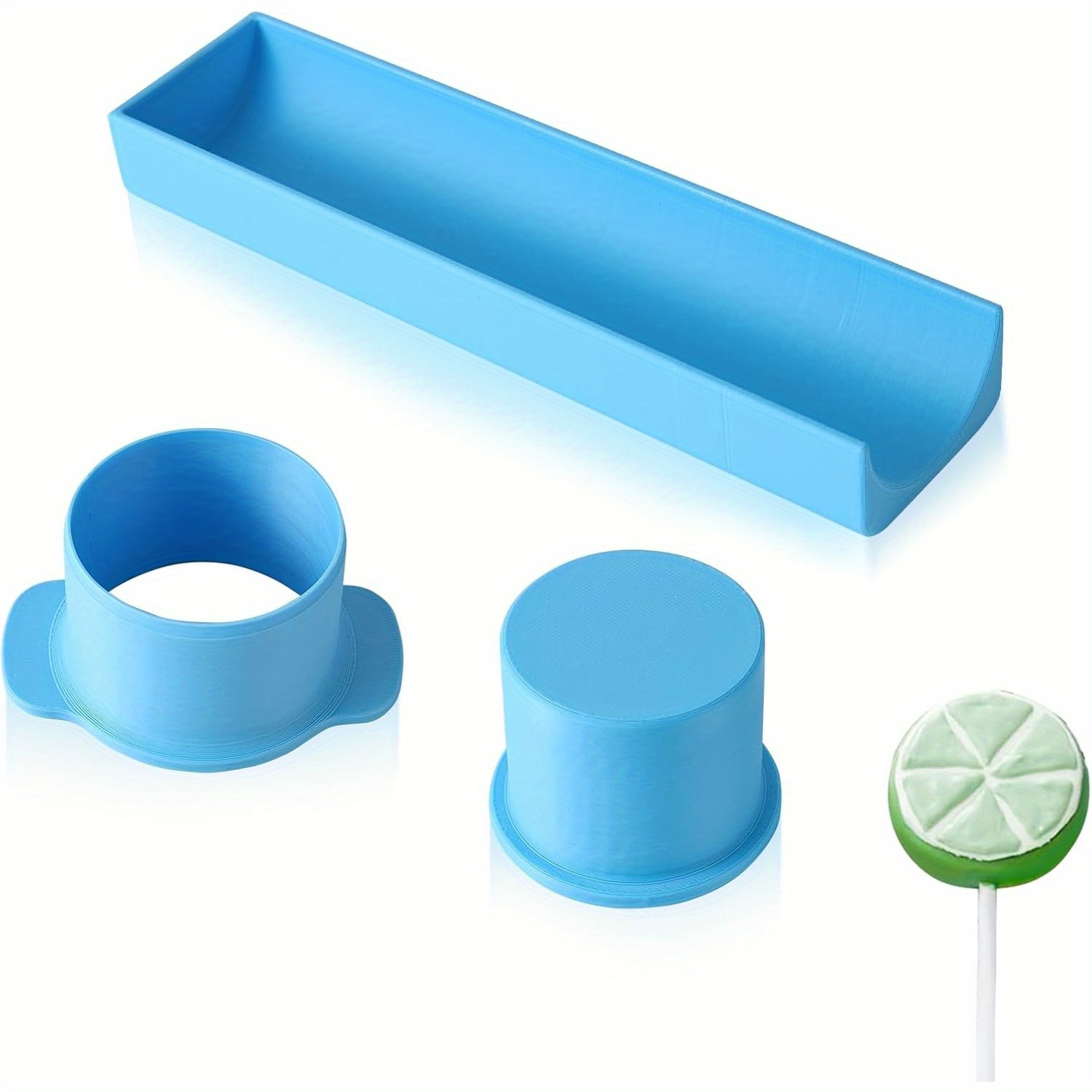 TEMU Mold For Round Cake Pops Featuring A 9-inch Tray, Includes A 3d Printed Cutter And Pusher, Perfect For Home Baking, Birthday Celebrations, And