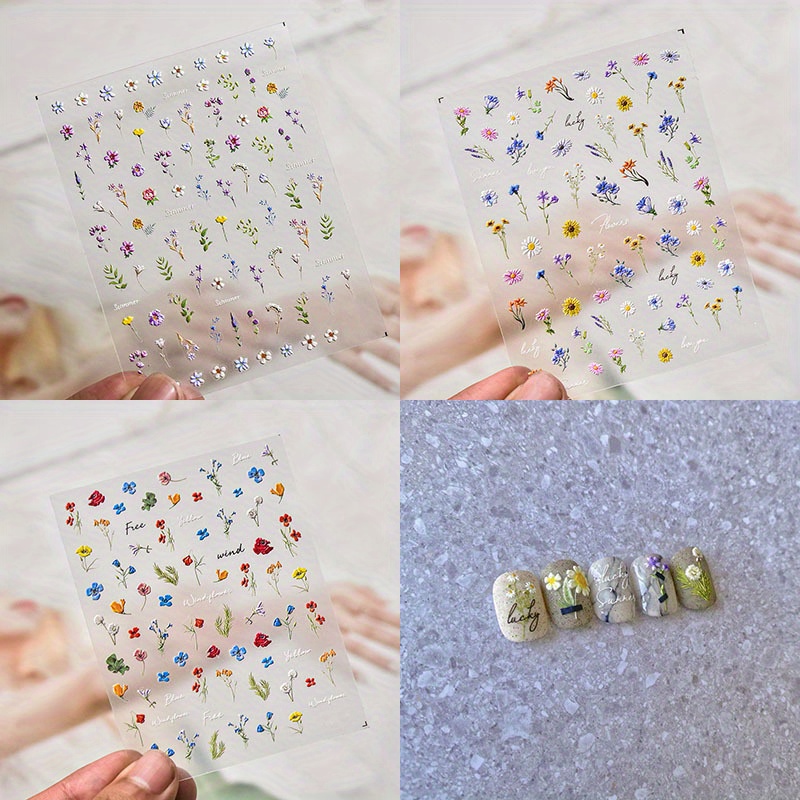 

3 For Art - Art Summer 5d Embossed Decals -adhesive Art Supplies For Art Decoration