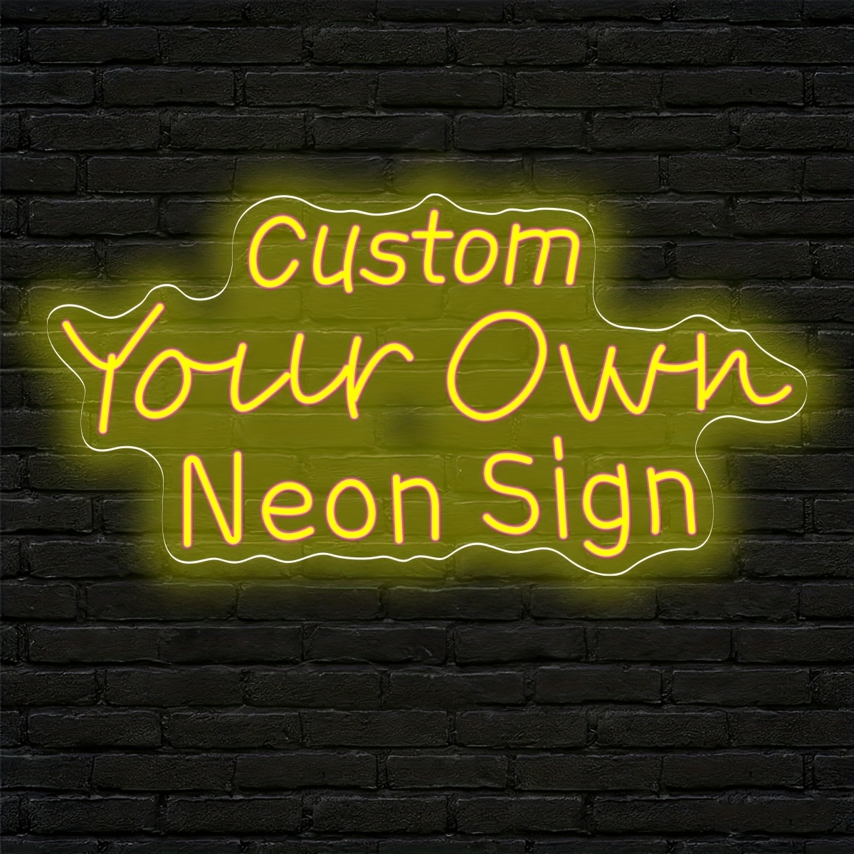 Personalized Custom Text LED Neon Light, USB Powered