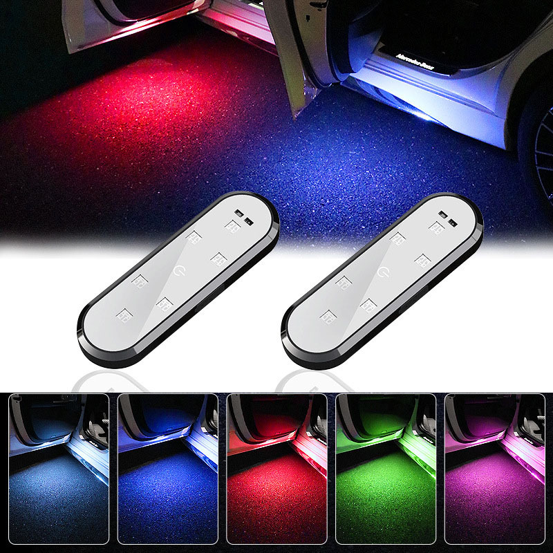 car led door lights usb welcome lights open the car door the light turns on close the car door the light turns off practical and beautiful