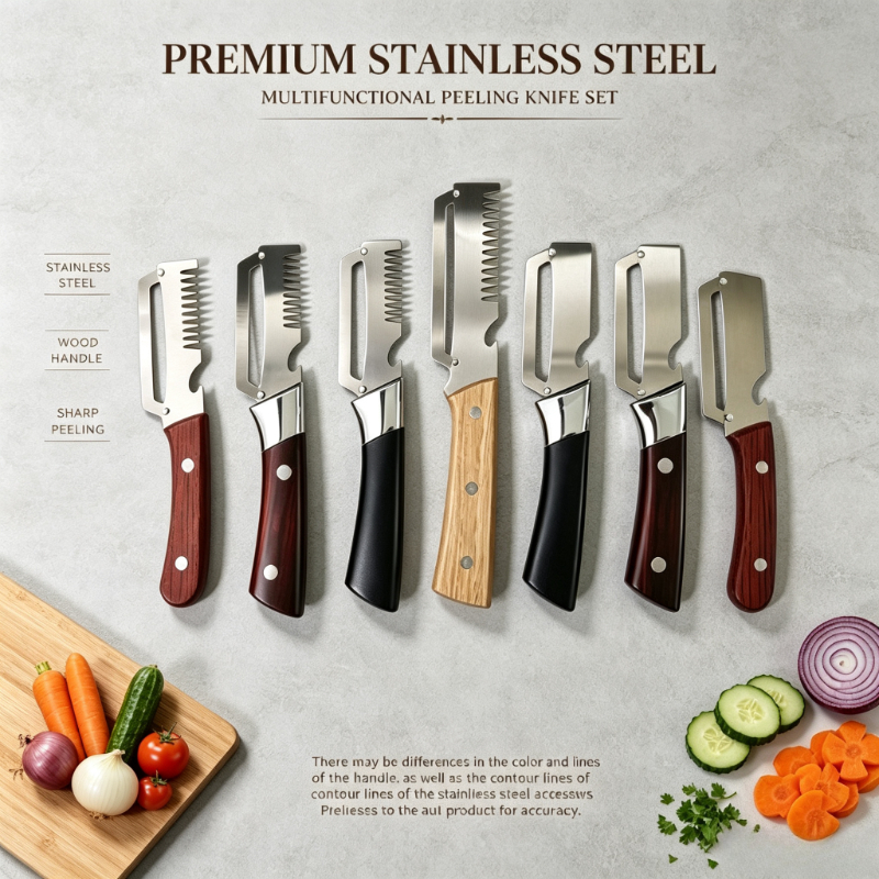 TEMU Steel 7pcs Peeler Complete Collection, 4 Serrated & 3 Flat , 3-in-1 Peel Bottle Opener, Ergonomic Solid Handle, Heavy Duty Kitchen Tool For Home