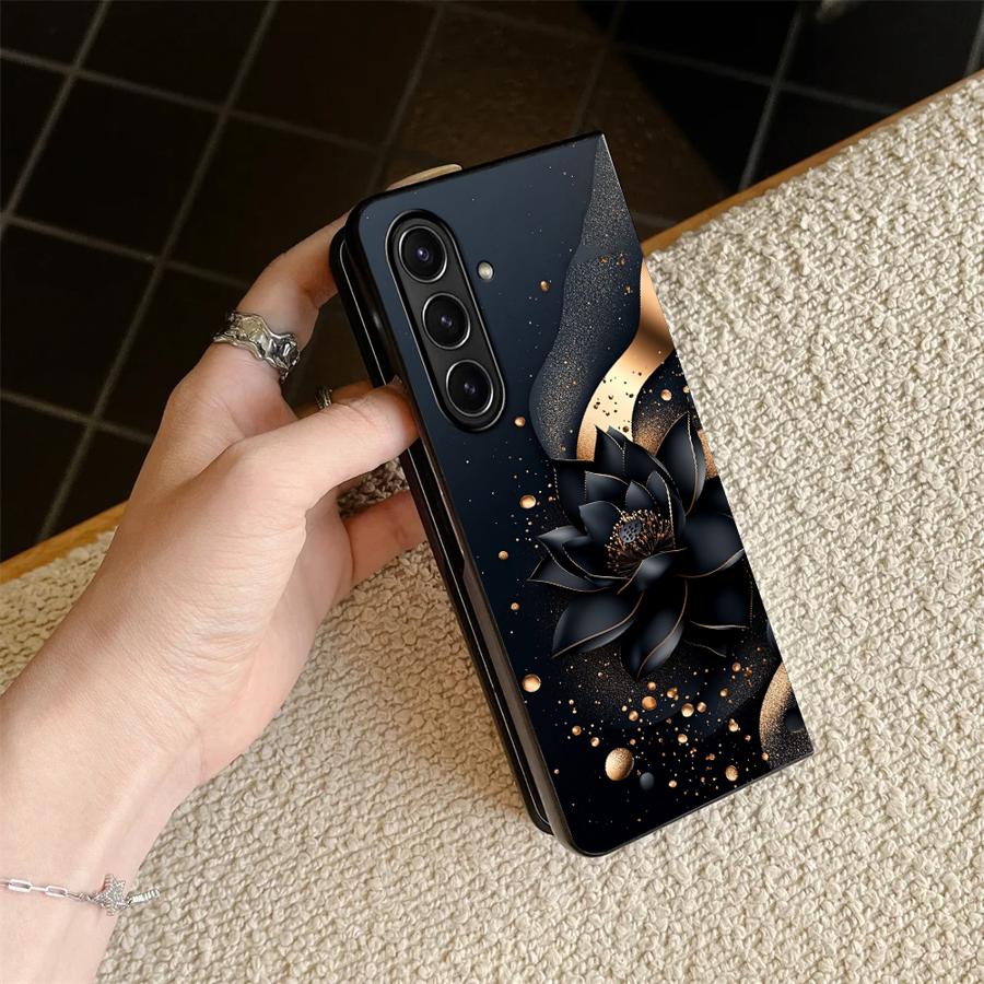TEMU Phone Case: Luxurious For Lotus Case Phone Cover Suitable For For Galaxy Z Z Fold4 Z Fold 7 6 5 4 3 Z Fold3