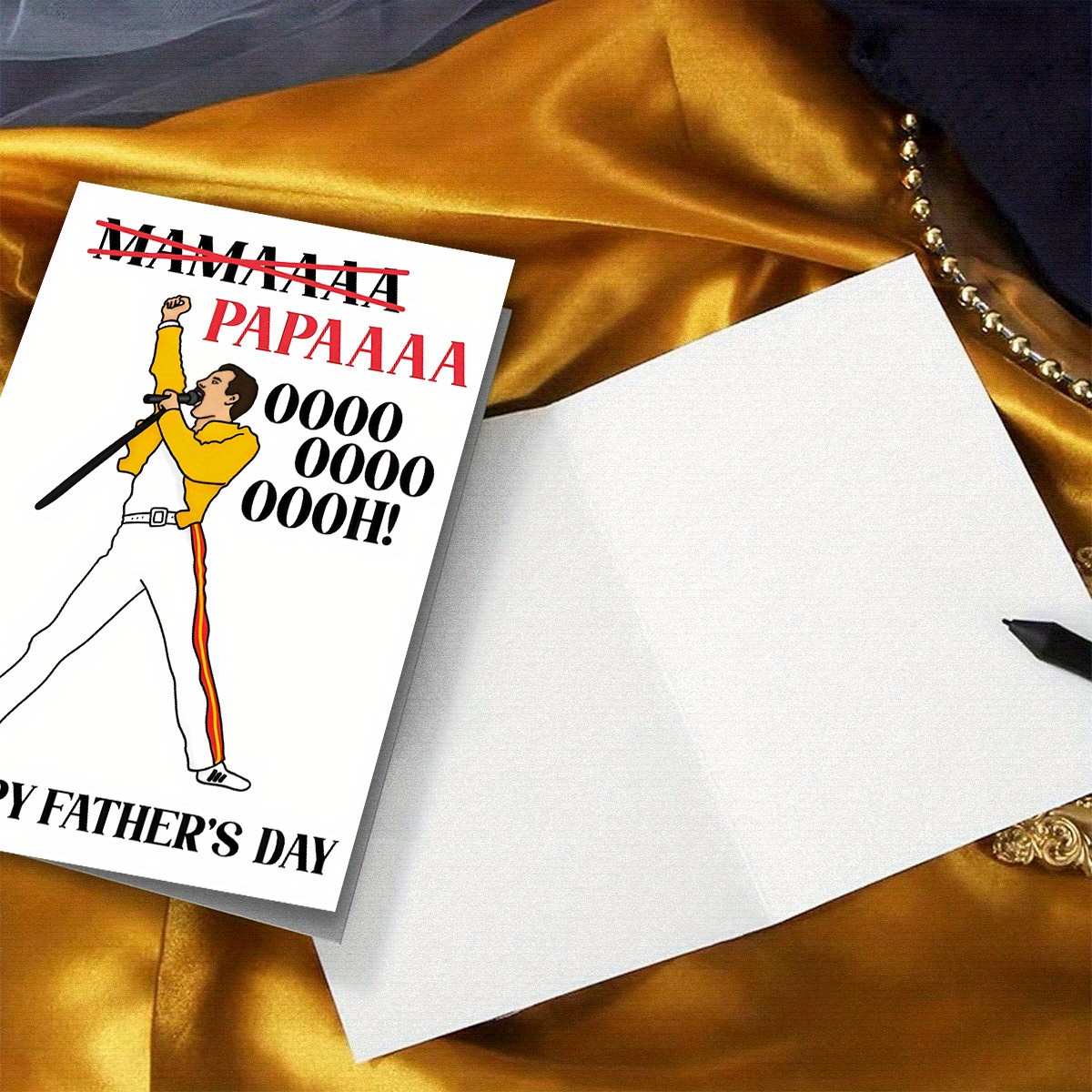 humorous father's day card envelope – queen bohemian Temu Germany