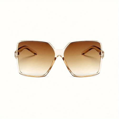 womens oversized square fashion glasses with gradient lens reflective polarized sporty chic fashion eyewear lightweight for activities daily wear