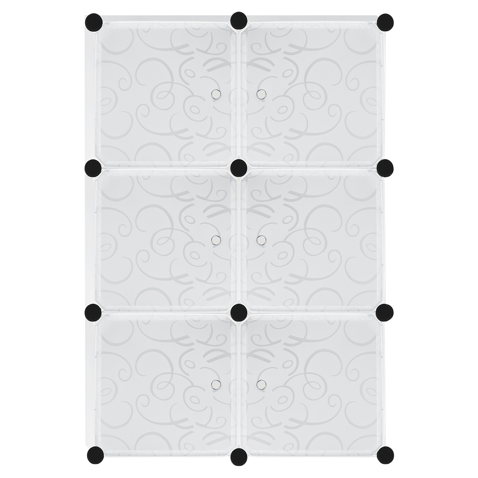 TEMU Armarios con 6 cubos, diseño de plástico con puertas, ideales para ahorrar en pasillos, dormitorios y entradas (), armarios portátiles