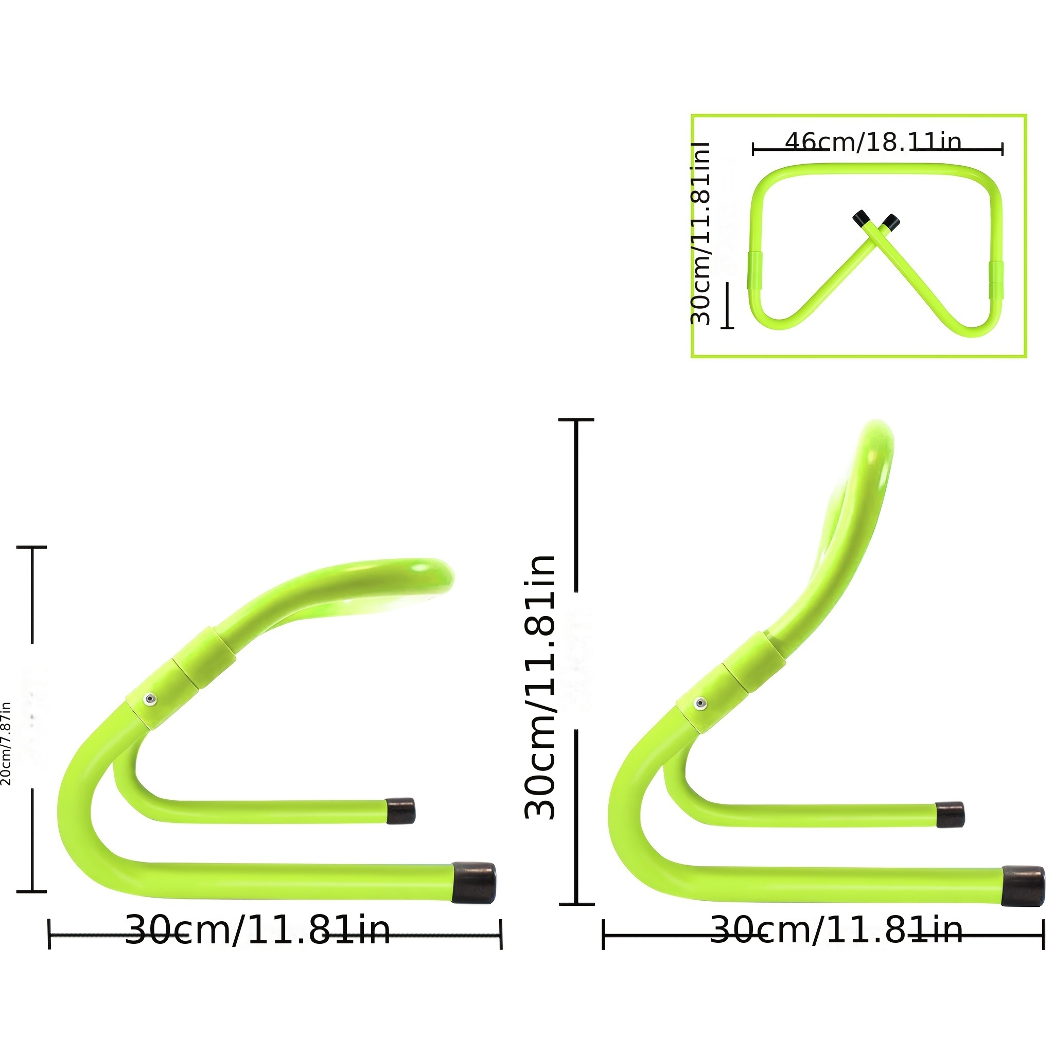 TEMU Lot de 6 haies d'entraînement réglables en hauteur de 30 cm pour la vitesse/l', haies de coordination, ensemble de haies pour l'entraînement de