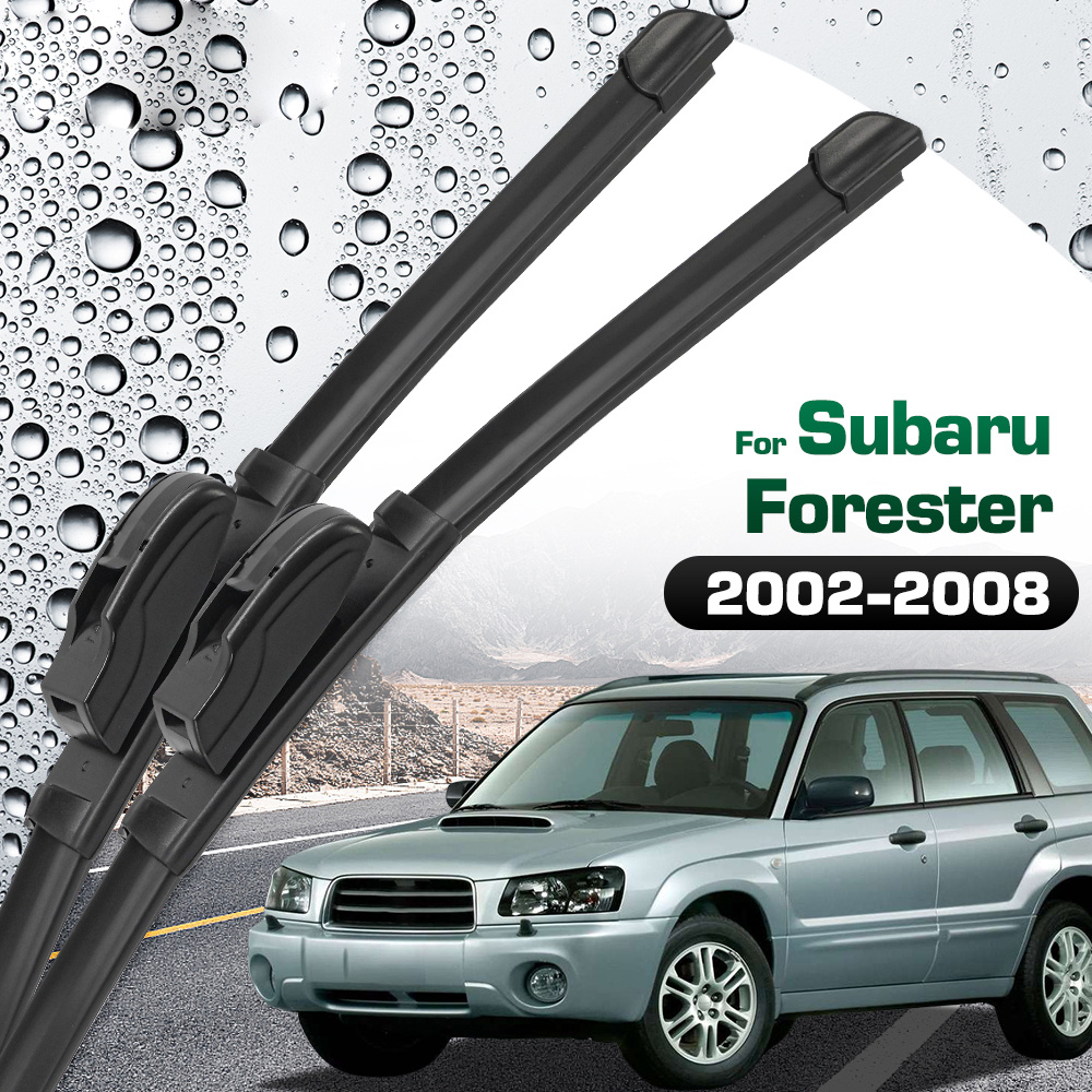 TEMU Creatroad Silicone Coated Wiper Blades For Forester 2002-2008, Front Windshield Brushes 21