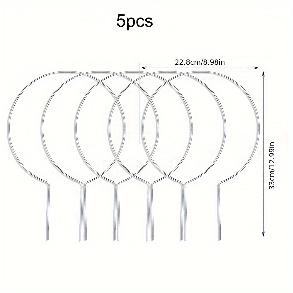 TEMU 5pcs Arbre à plantes en acrylique, support transparent invisible, support de pot durable, idéal pour et fleurs d'intérieur, support pour plantes