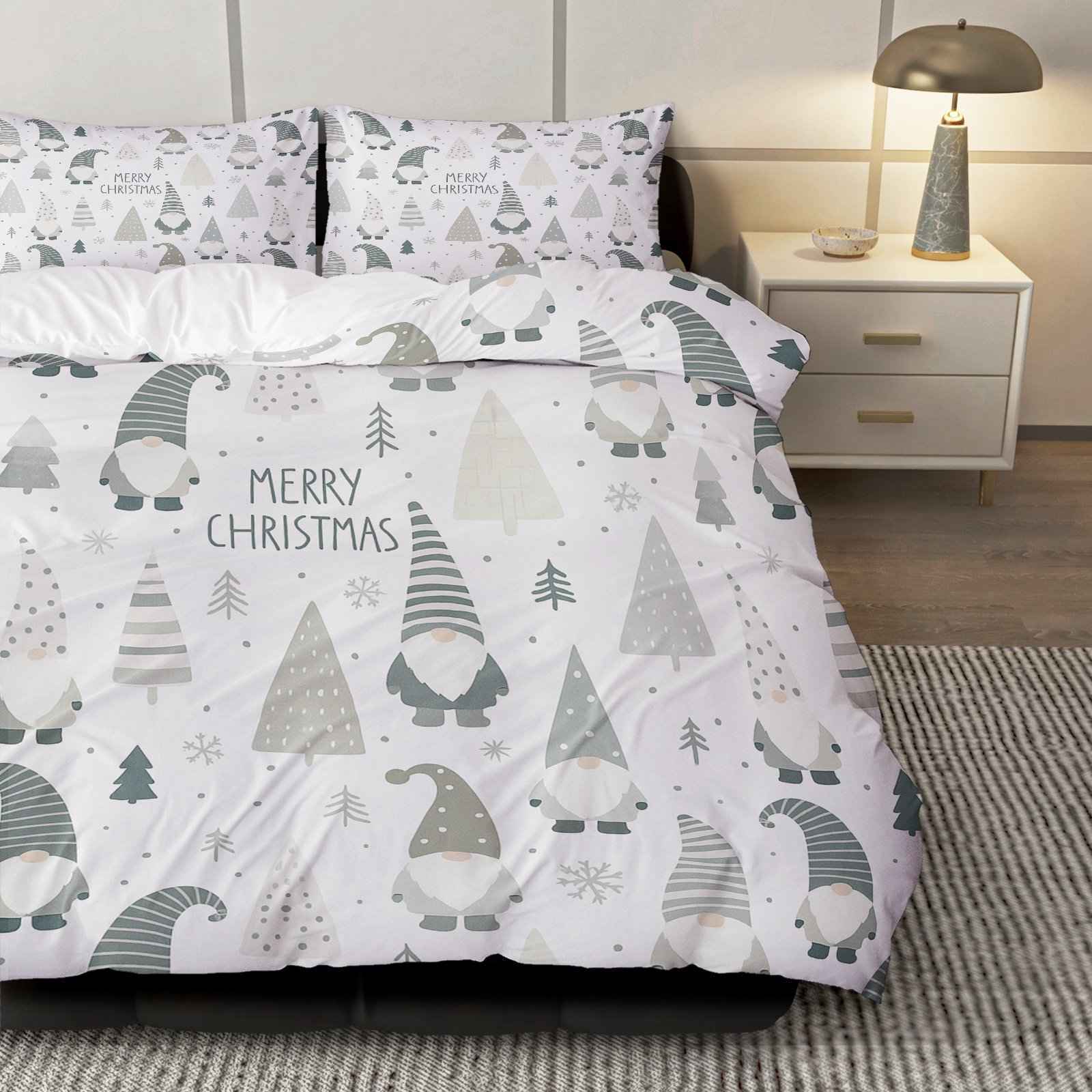 3 delars påslakanset 1 påslakan + 2 örngott (utan fyllning) - Temu Sweden