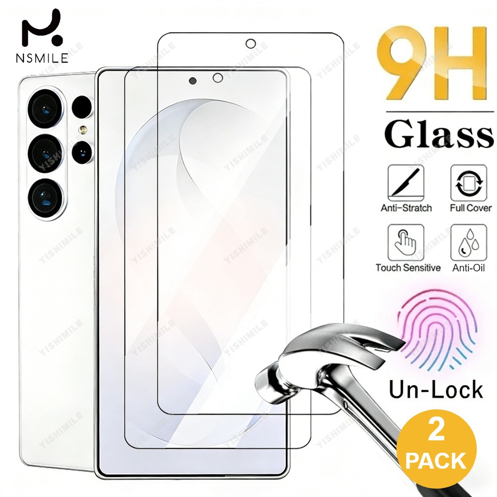 E-shop 2er- Panzerglas-Displayschutzfolie, passend für for Samsung Galaxy S22 S23 S24 S25 S26 Plus Edge FE Ultra, mit verbessertem Glas erhöhter