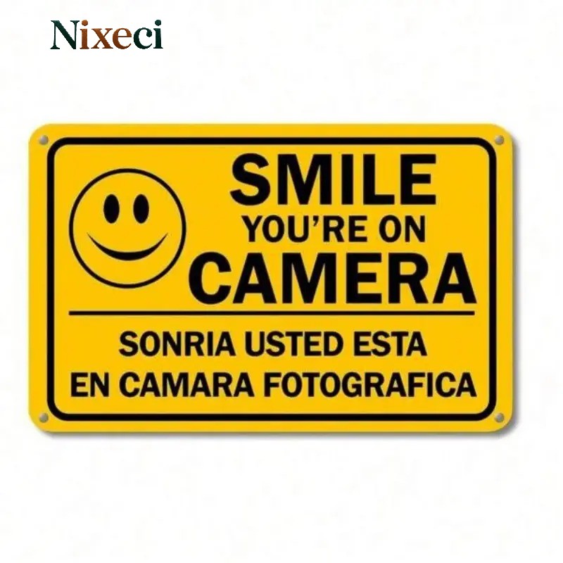 security camera signs sold on Temu United States