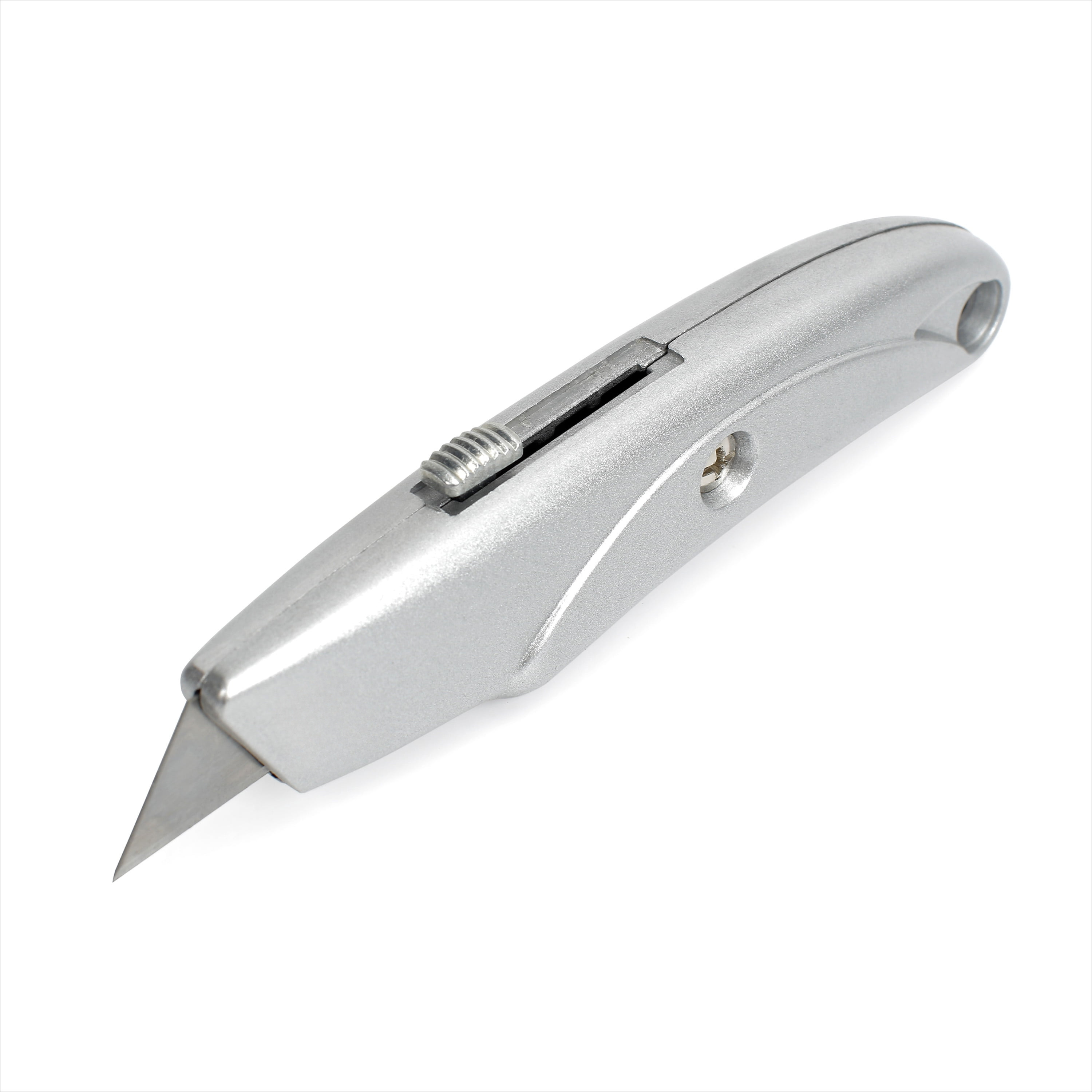 

1pc 6832 Retractable Knife, 7.75" Alloy Steel , Manual Telescopic , Non-folding