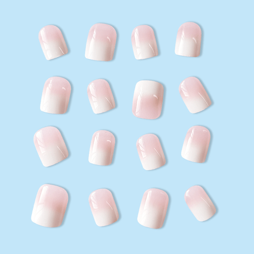 24pcs elegant ombre on nails soft gradient acrylic nails for women wedding casual attire long lasting nail set