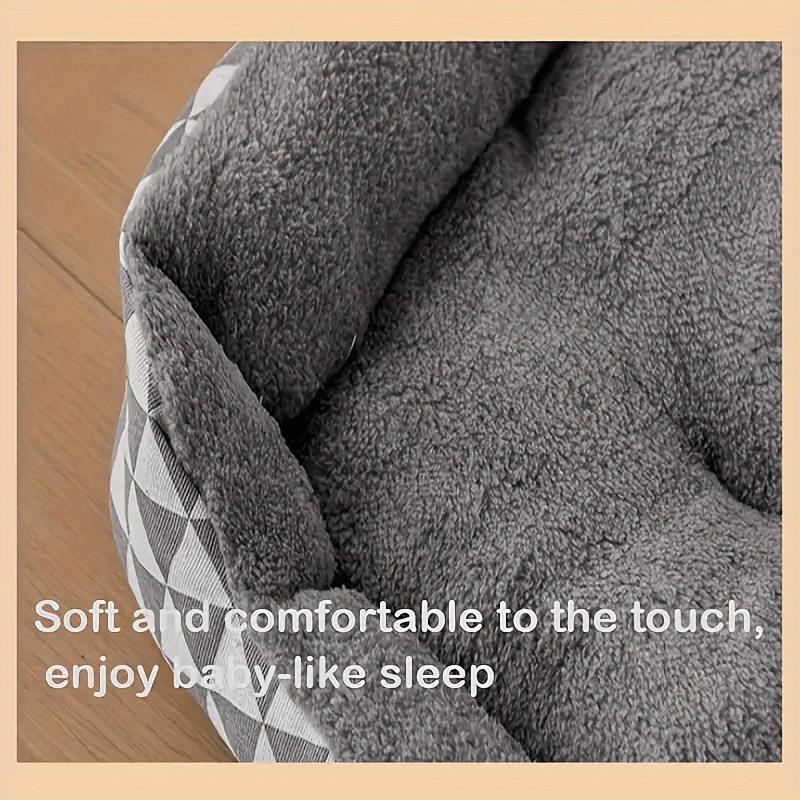 comfortable plush dog bed plush polyester fiber dog winter warm pet sofa available in 4 sizes l xl xxl suitable small to medium dog breeds unassembled warm thick dogs cats Product details 7