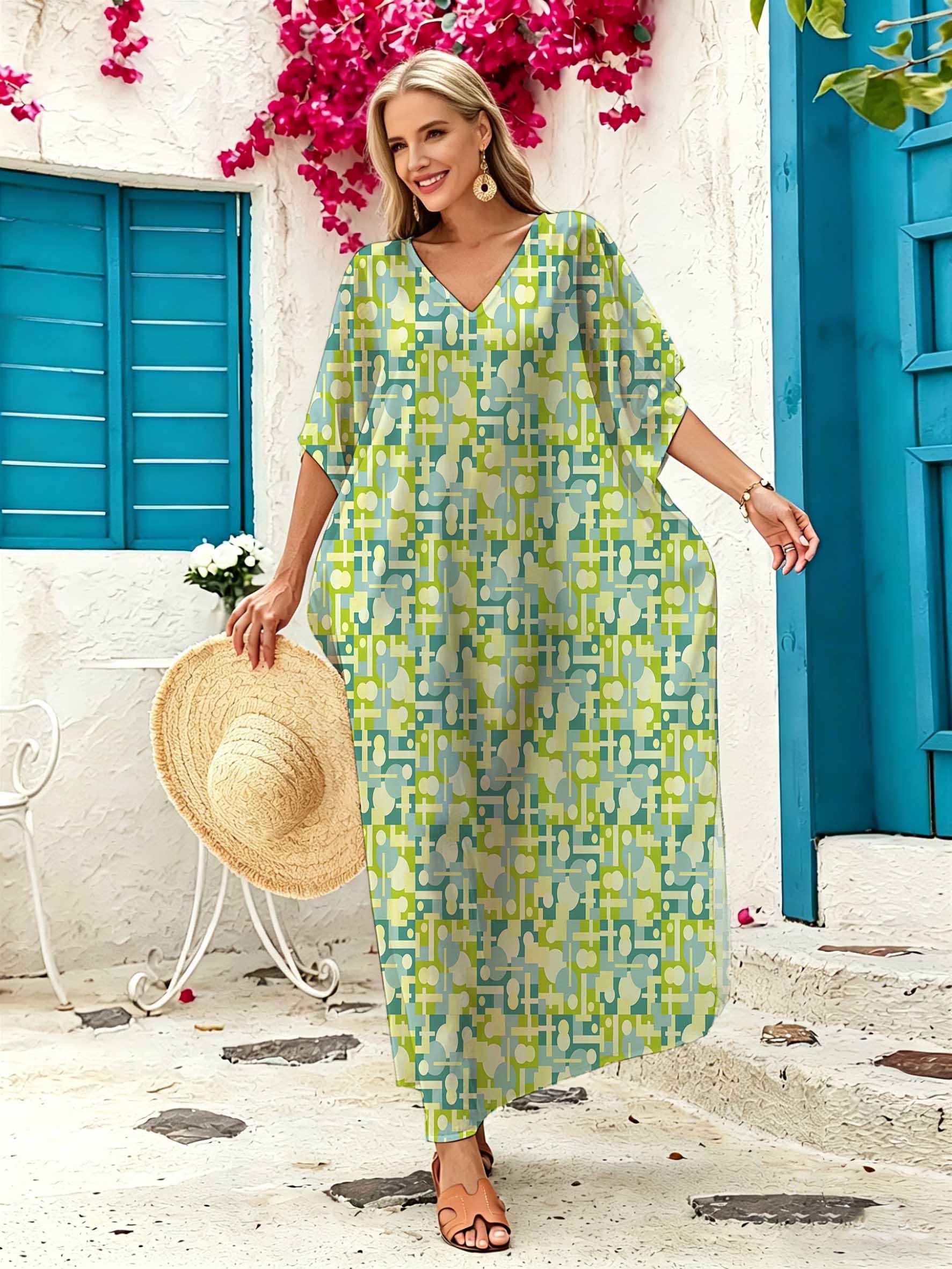 long sun dresses Summer in Mini, Midi & Maxi Styles length skirt with a subtle slit adds graceful movement AOOCHASLIY Sun Dresses for Women