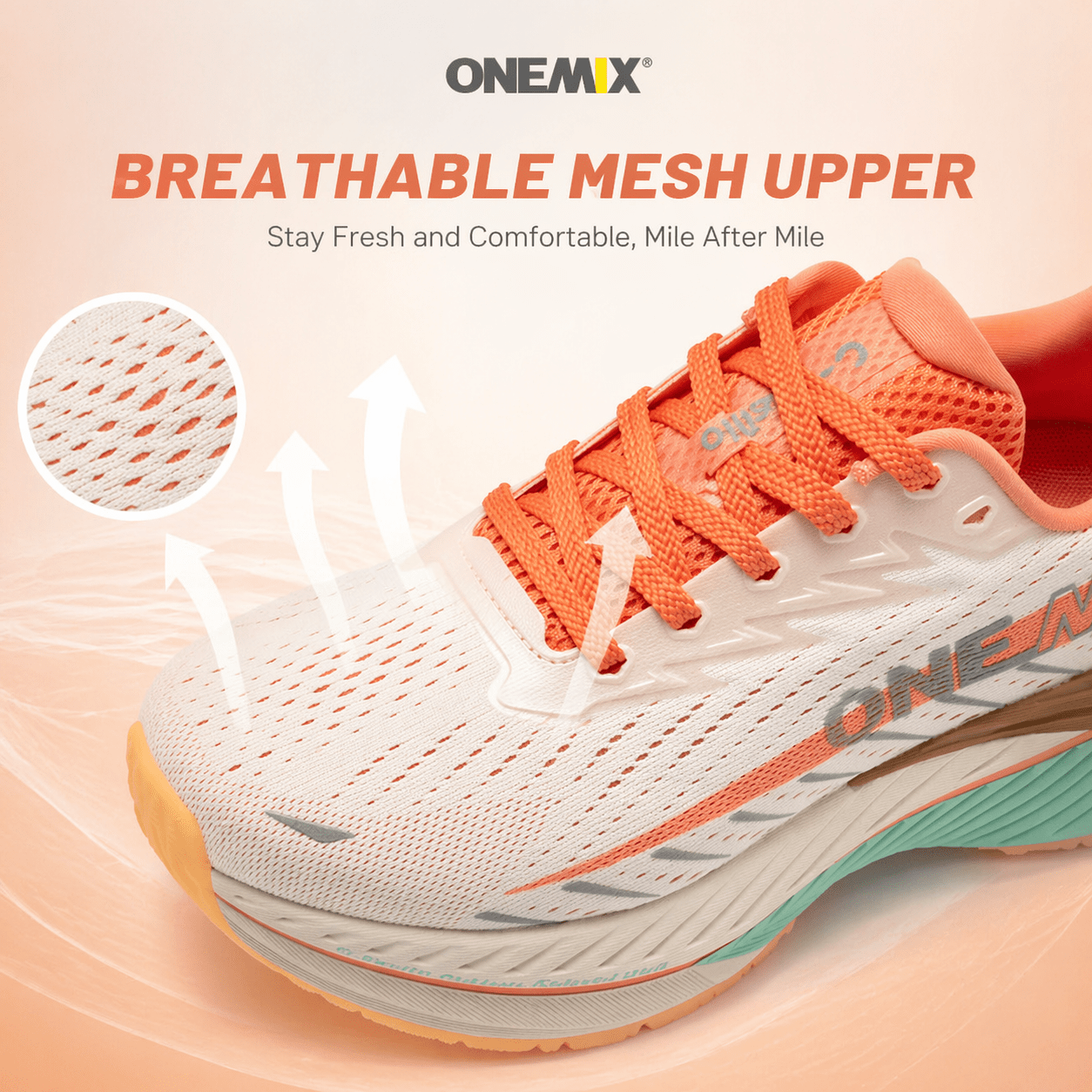 Stylish Lightweight Running Shoes with Elevated Cushioned Sole for Enhanced Comfort And Impact Absorption
