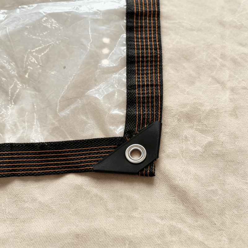 TEMU Multi-functional Courtyard Windproof, Rainproof, And Insulated Enclosure Curtain, Transparent Light-permeable, Reinforced With Grommets And