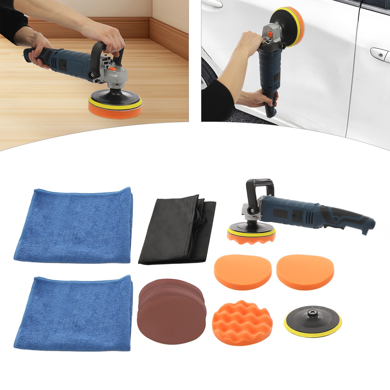 Image of Blue Car Polishing Tool, Paint Scratch Repair Kit, Car Exterior Polishing Kit, Suitable For Cars, Sofas, Floors, And Other Items