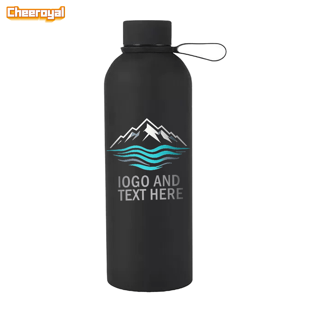TEMU 1pc Custom Water Bottle, 17oz Personalized Insulated Tumbler, Printed With Images And Logos | Narrow-mouth Bottle, 304 Stainless Steel Insulated