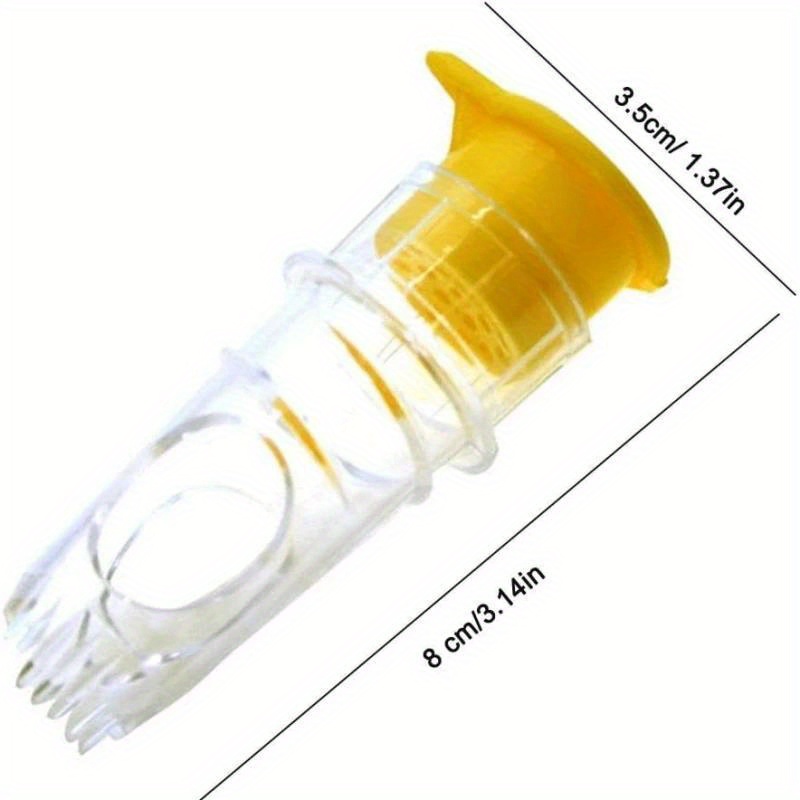 TEMU 1pc Draagbare Handmatige Lemon Squeezer - Lichtgewicht, Herbruikbare Plastic Squeezer met Eenvoudig Openbaar Deksel, Ideaal voor Thuis & Reizen,