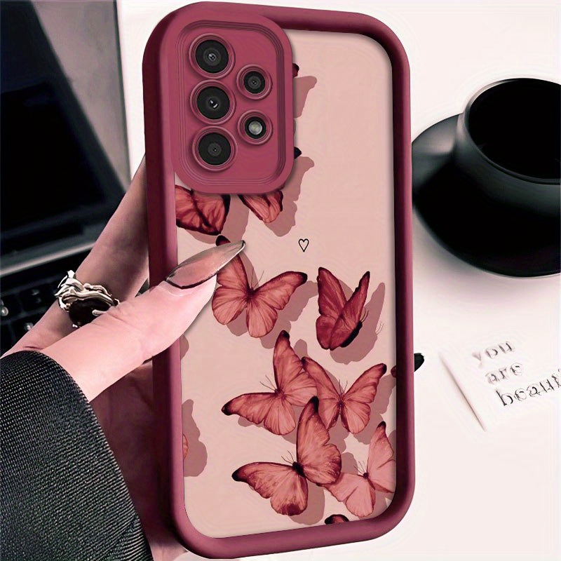 TEMU Phone Case - Pink Pattern Phone Case For Galaxy A01/a02s/a03/a03s/a05/a10s/a11/a12/a13/a14 5g/a15