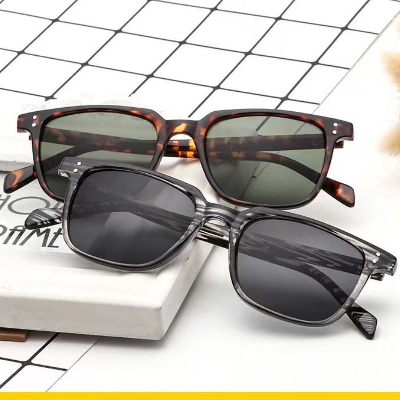 gafas de moda retro cuadradas de protección - diseño   de marca 2025, gafas de moda resistentes con   para exteriores, conducción y playa, gafas de marca (no incluidas)