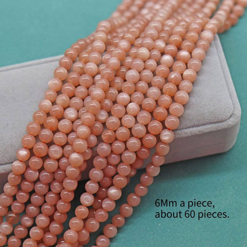 TEMU 60pcs Perles de de 6 mm pour bracelets, , boucles d'oreilles, fabrication de bijoux, ajouts de bijoux