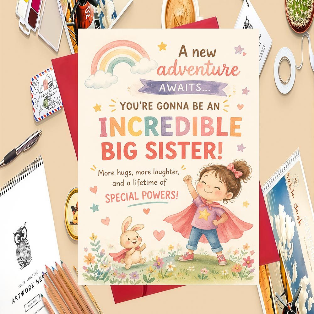 TEMU 1 Set Grande Sœur - Nouvelle à - Cadeau Idéal pour les Frères et Sœurs des Occasions Spéciales