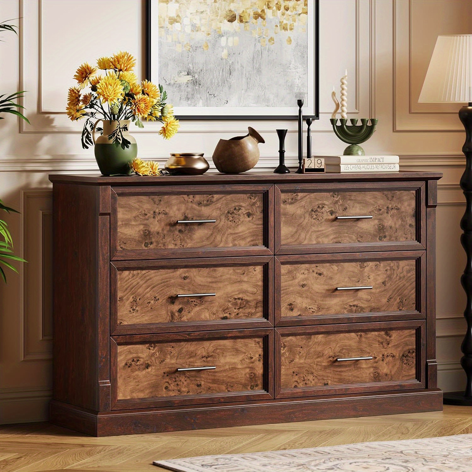 grace karin dresses White Rustic Dresser with Colorful Drawers