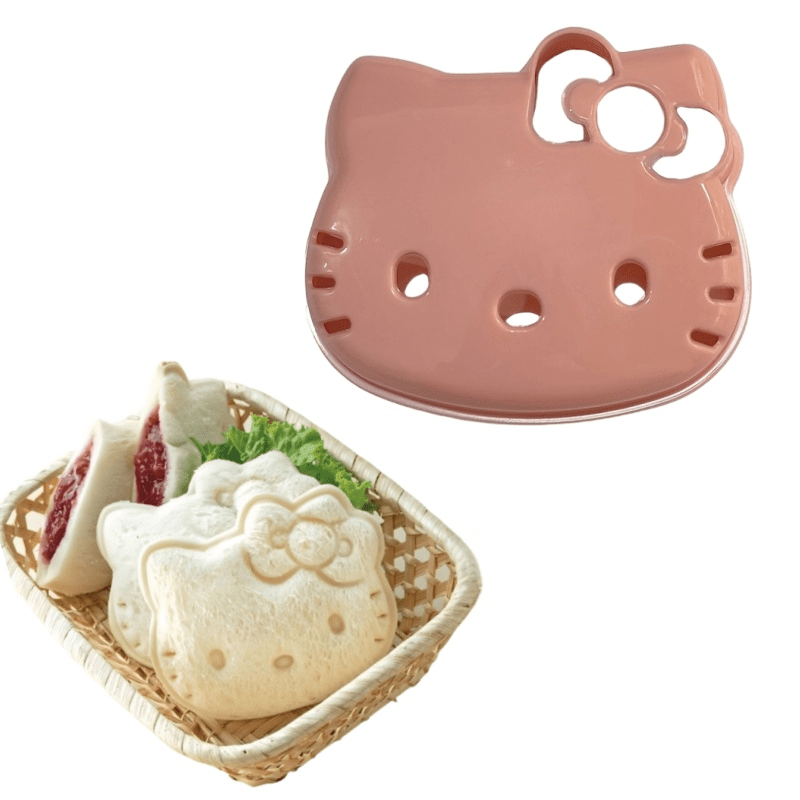Home Kitchen Sandwich Mold, Cartoon Kitten Bread Sandwich Maker, Use This Tool To Make And Cute Kt Cat-shaped Sandwiches! Plastic, Christmas, Halloween