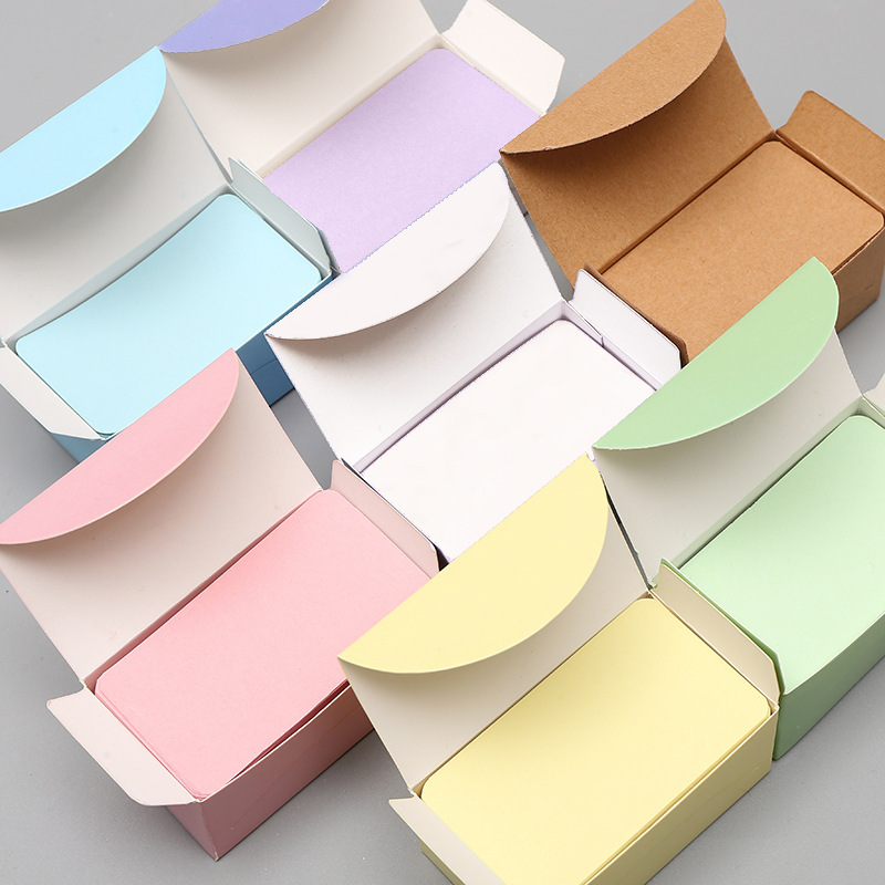 

100pcs Pastel Blank Diy Flashcards - Rounded Corner Message & Study Cards For Learning, Office Notes, And , Notetaking | Stationery | Smooth Texture Cards