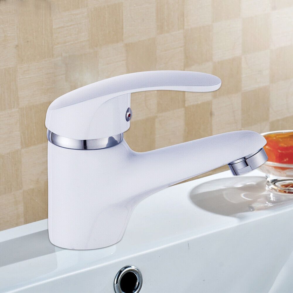 Image of White Bridge Pier Single Hole Faucet! Scandinavian , Kitchen And Bathroom Universal No-installation Artifacts, Basin Faucet, Apartment Rental Room Easy To Remodeling Must-have!