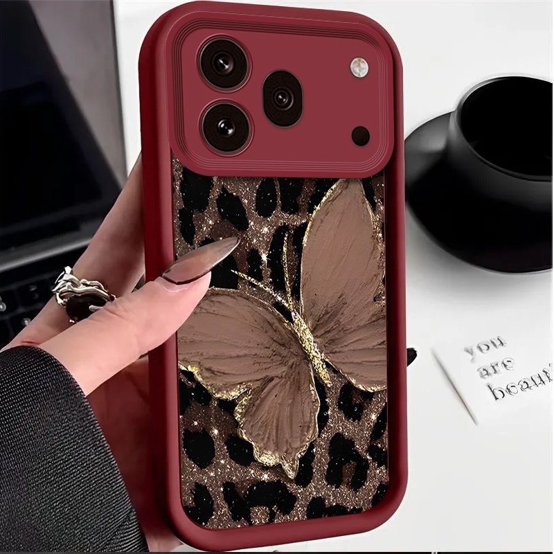 TEMU Phone Case: Silicone Tpu Case 600 Pro Protective Cover Flexible Shockproof Leopard Print Pattern