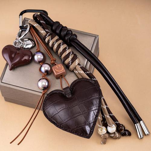 2d flat 2d flat luxury teddy bear with heart keychain bag charm handcrafted beaded keychain high end diy pendant for mothers day and valentines day handmade bag accessory 2d flat