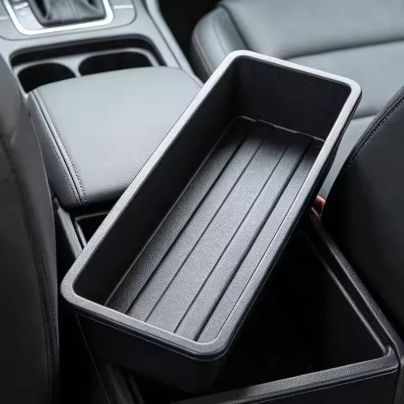 TEMU Boîte de rangement sous siège auto, compatible avec la plupart des modèles de voitures, organisateur d'espace de siège et arrière, plateau ,