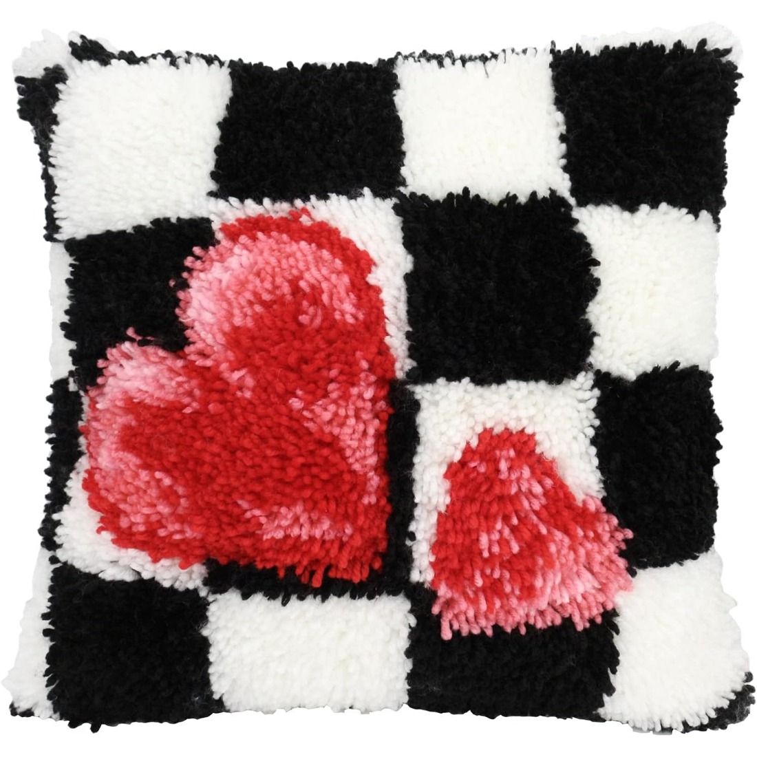 Latch Hook Kits For Adults Latch Cushion Pcs, Valentine's Day Gift Birthday Gift, Pre-print Pattern Set Pillowcase, For Or Beginners Adults To Knott, Latch Hook Pcs, 43cm Cm/17inx17in