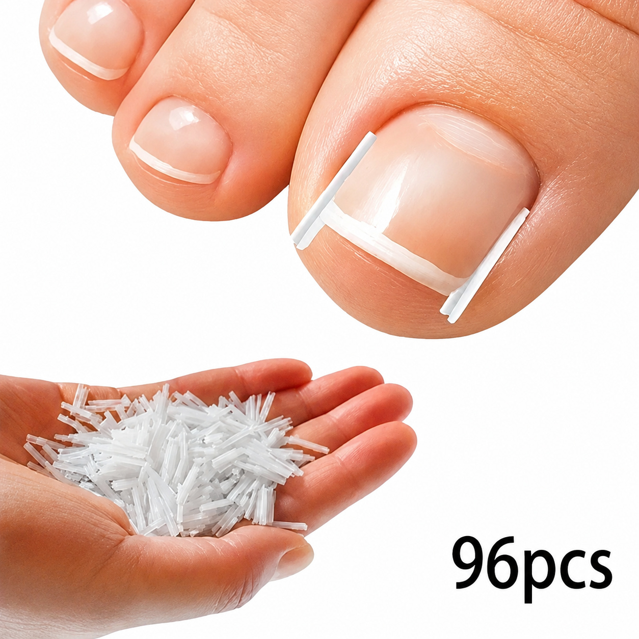 96pcs Toe Nail Pads, Foot Care Tools, Protecting Big Toe, Professional Toe Nail Pads, Nail Tool Set