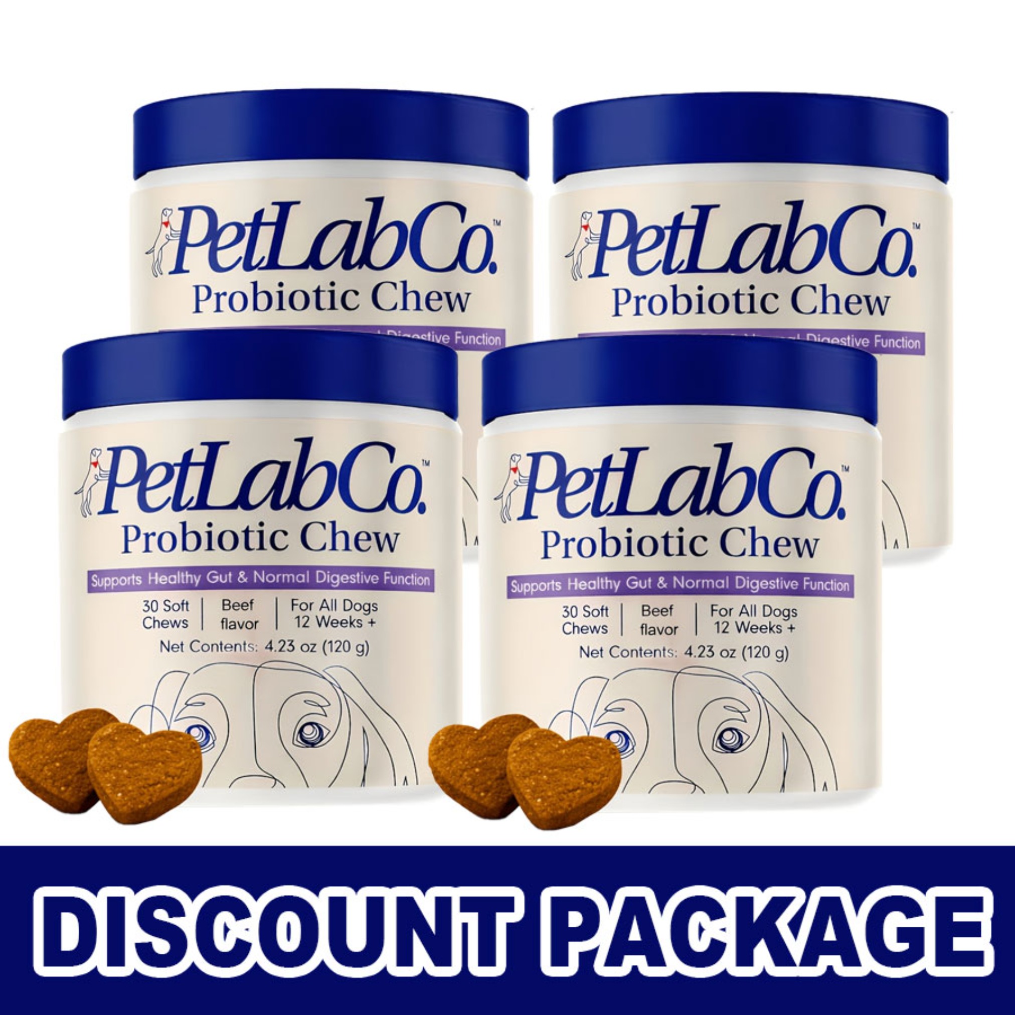 TEMU [4 ] Probiotic Chewing Products For Pets And Dogs, Containing , Probiotics, And , Suitable For Improving The Of Your Dog