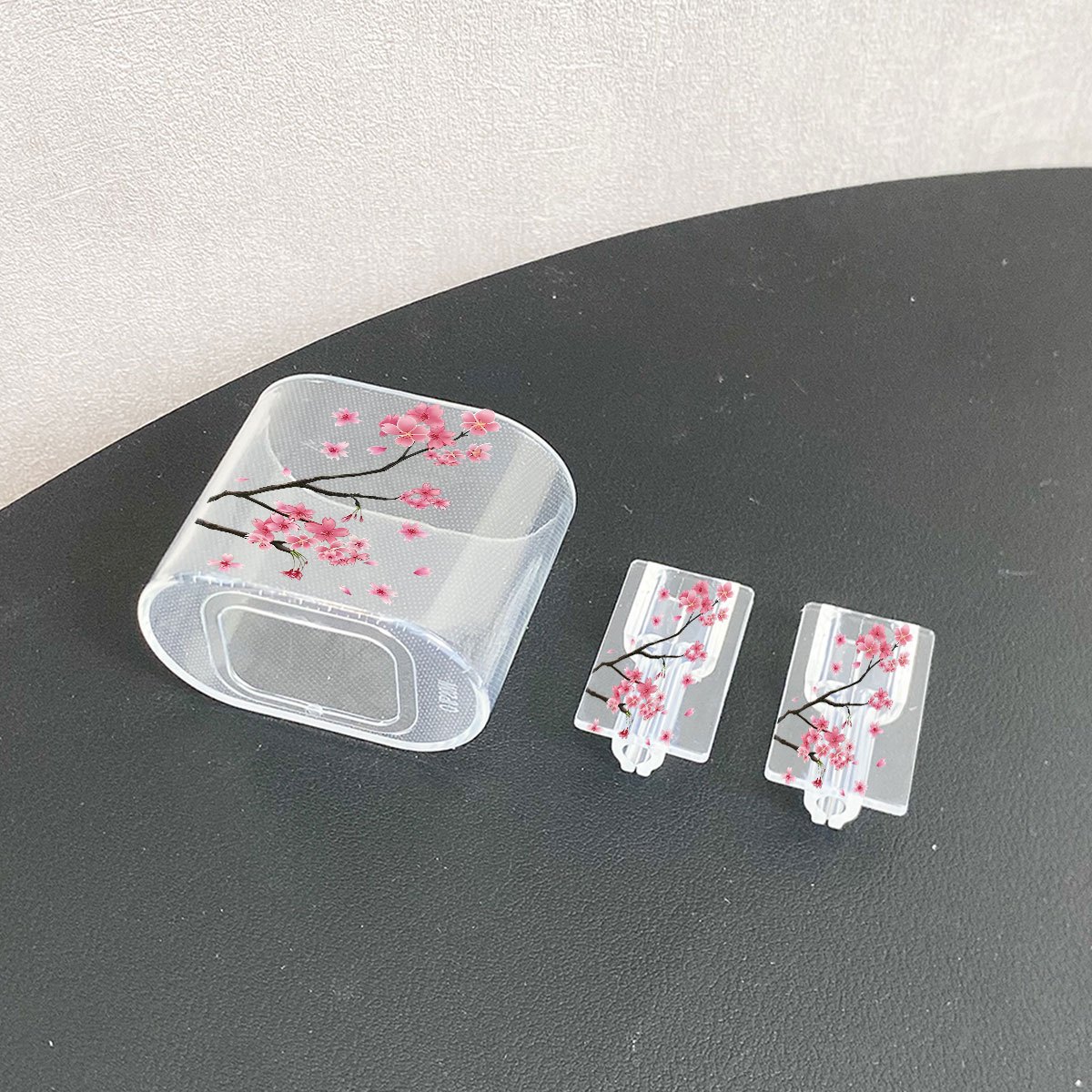 E-shop O8233 Kirschblütenzweig Muster Europäischer Standard für iPhone20W Transparente Ladehülle Schutzhülle für iPhone13/14/15 Europäische Ladehülle