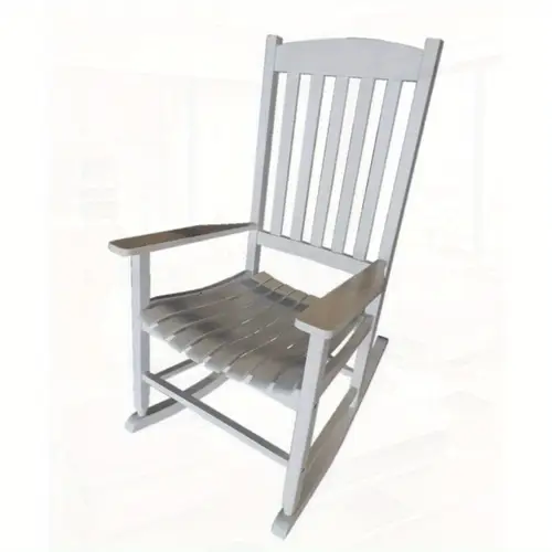 outdoor wood porch rocking chair white