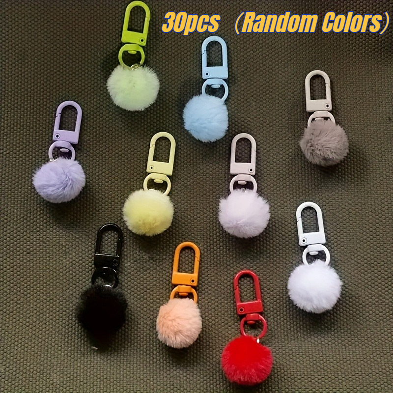 TEMU 30pcs Cute Aesthetic Vibes, Bag Style, Matching For Car Keys Backpacks And Purses, Random Colors