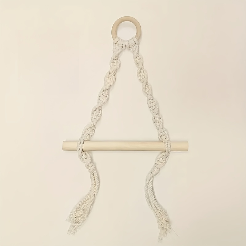 E-shop Wandmontierter Toilettenpapier- und Handtuchhalter im Bohemian-Stil, für die Aufbewahrung von Toilettenpapier und als Wohnaccessoire,