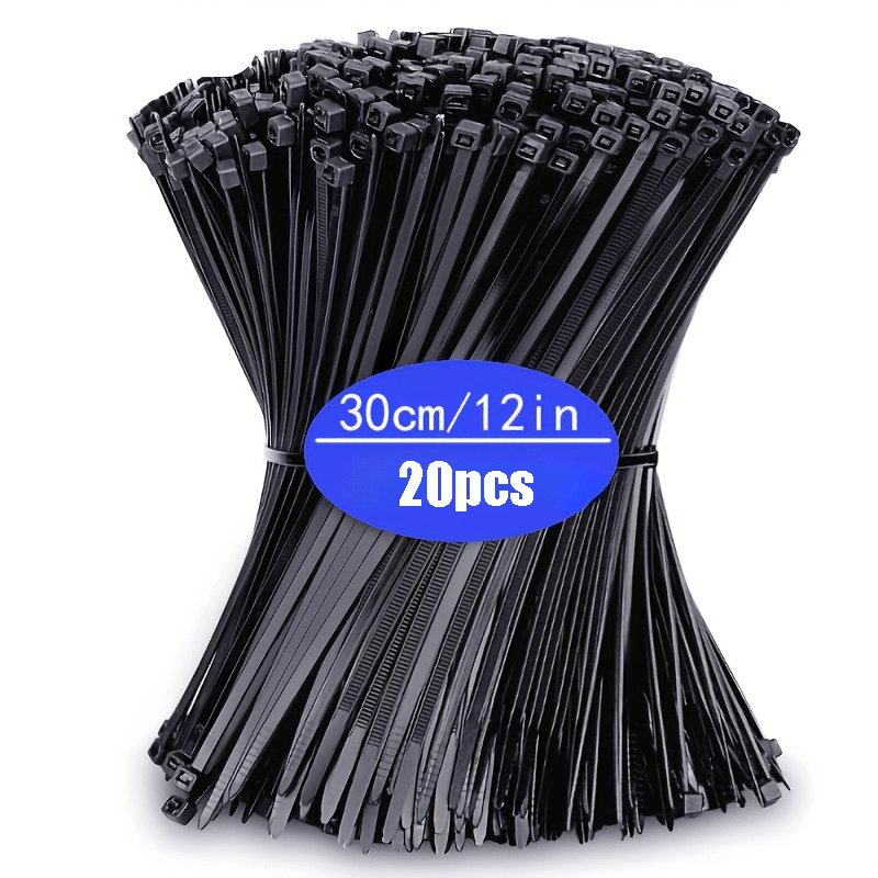 E-shop Strapazierfähige Nylon-Kabelbinder für den Innen-/Außenbereich – 30,48 cm Organizer mit 22,68 kg Zugfestigkeit, langlebige Konstruktion für