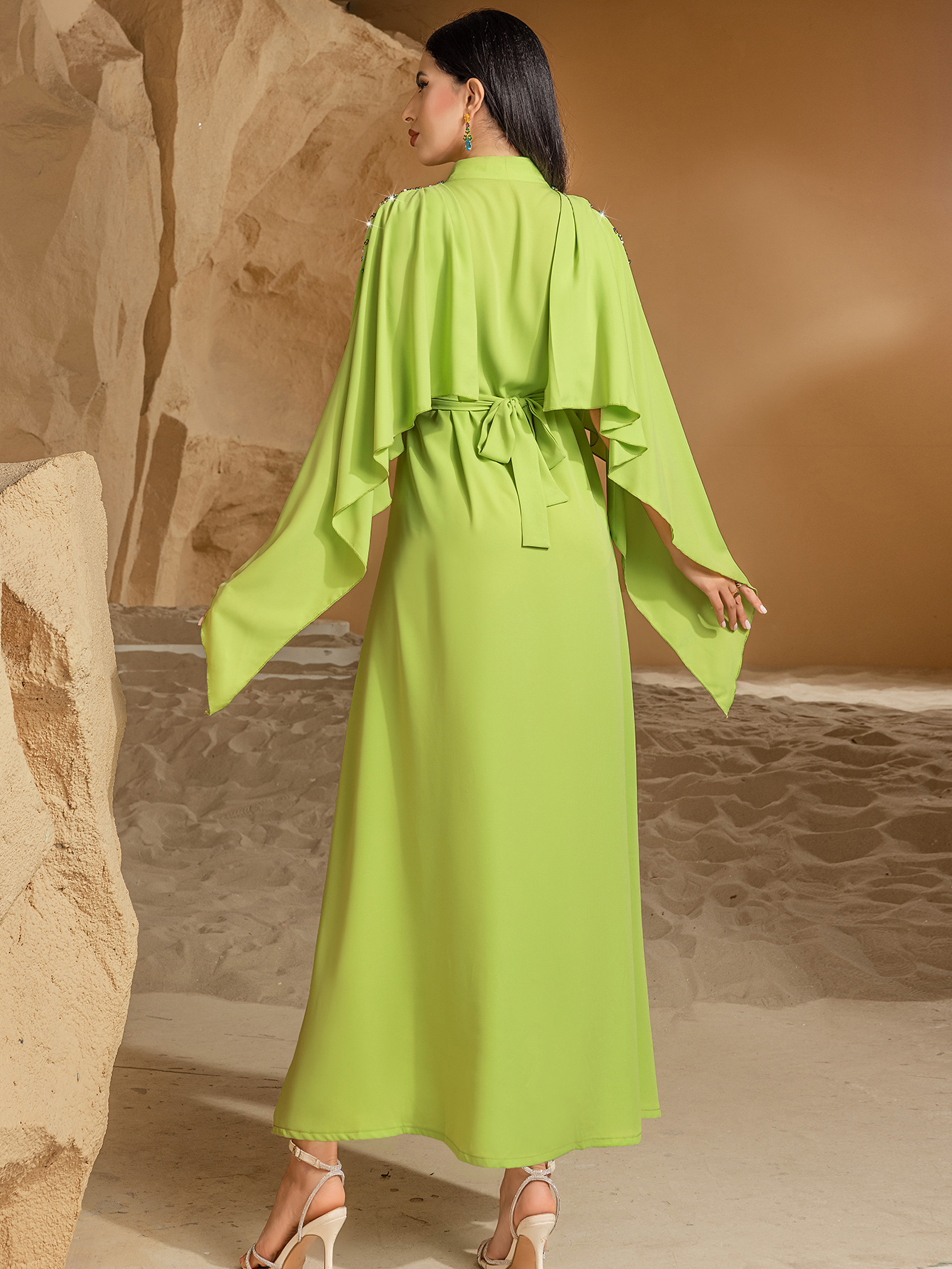 slim fit dress slacks Emerald Green Kaftan Set 3XL / Emerald Green main image 0
