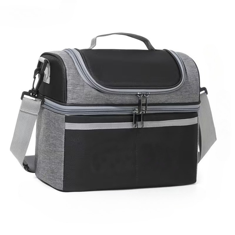 TEMU LDQ Grand Sac à Déjeuner Isotherme avec Système de Packs de Glaçons et Sangle Amovible - Cabas Thermique Adapté pour , les , les - -